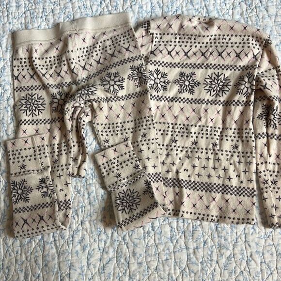 Skims toddler cotton PJ set 2t snowflake print - Picture 6 of 6
